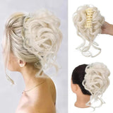 Curly Clip In Hair Bun For Instant Volume With Natural-Looking Curls - Image 13