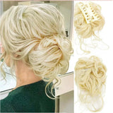Curly Clip In Hair Bun For Instant Volume With Natural-Looking Curls - Image 17