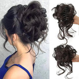 Curly Clip In Hair Bun For Instant Volume With Natural-Looking Curls - Image 12