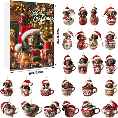 Dachshund Christmas Dog Advent Calendar With 24 Themed Toys And Accessories - Image 6