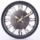 Decorative Wall Clock With Raised Numbers And Ornate Frame - Image 5