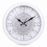 Decorative Wall Clock With Raised Numbers And Ornate Frame - Image 6