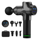Deep-Tissue Massage Gun With 20 Speeds 6 Heads Rechargeable Battery And Noise Reduction - Image 2