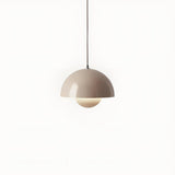Dome Metal Pendant Light With Flowerpot Design - Image 2