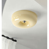 Donut Ceiling Light With Smooth Glass Dome Shade - Image 1
