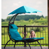 Dream Chair Lounger With Oversized Canopy And Curved Legs For Backyard Relaxation - Image 1