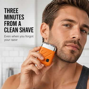 Dual Rotary Head Compact Pocket Shaver With Self-Sharpening Blades - Image 1