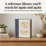 Embroidery Book Set With Step-By-Step Instructions For 106 Stitches And Removable Linen Pages - Image 4