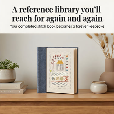 Embroidery Book Set With Step-By-Step Instructions For 106 Stitches And Removable Linen Pages - Image 4