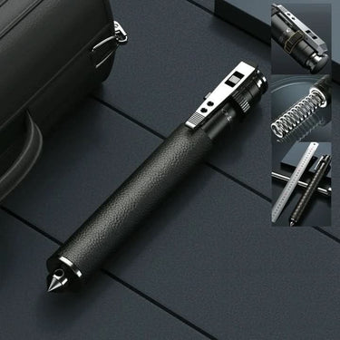 Expandable Baton With Spring-Loaded Telescopic Design And Glass Breaker For Self Defense - Image 2