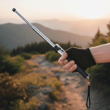 Expandable Baton With Spring-Loaded Telescopic Design And Glass Breaker For Self Defense - Image 1