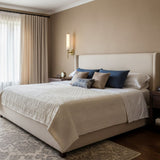 Faux Alabaster Metal Wall Light With Brushed Brass Finish - Image 6