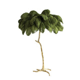 Feather Palm Tree Floor Lamp With Branch-Like Base - Image 4