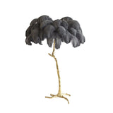 Feather Palm Tree Floor Lamp With Branch-Like Base - Image 5