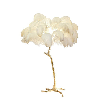 Feather Palm Tree Floor Lamp With Branch-Like Base - Image 8