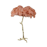 Feather Palm Tree Floor Lamp With Branch-Like Base - Image 9