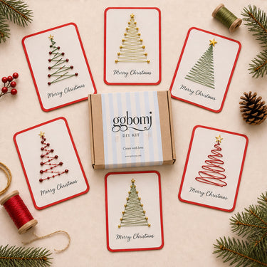 Fernstitch Christmas Embroidery Card Kit Beginner-Friendly 6-Design Diy Stitching Set - Image 6