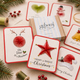 Fernstitch Christmas Embroidery Card Kit Beginner-Friendly 6-Design Diy Stitching Set - Image 5