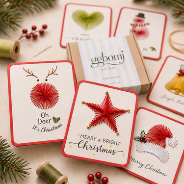 Fernstitch Christmas Embroidery Card Kit Beginner-Friendly 6-Design Diy Stitching Set - Image 5