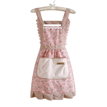 Floral Cooking Apron With Pockets And Adjustable Straps For Home And Restaurant Use - Image 4