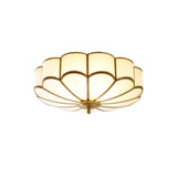 Flower Shape Ceiling Lamp With Glass Shade - Image 1