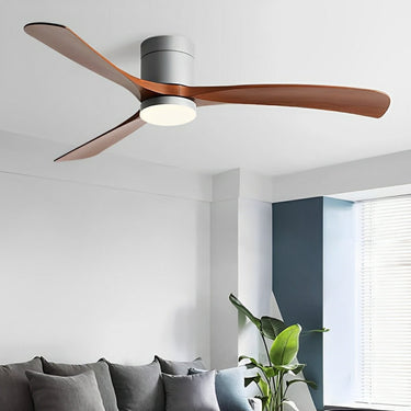 Flush Mount Modern Ceiling Fan Light - Image 3