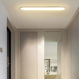 Flush Mount Oval Ceiling Light With Metal Frame And Acrylic Shade - Image 6