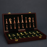 Foldable Portable Chess Set With Alloy Pieces For International Play - Image 2