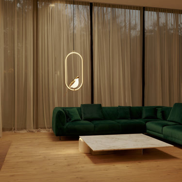Gold LED Bird Pendant Light - Image 8