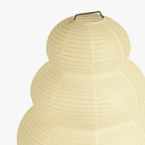 Gourd-Shaped Rice Paper Floor Lamp With Ripped Detail - Image 2