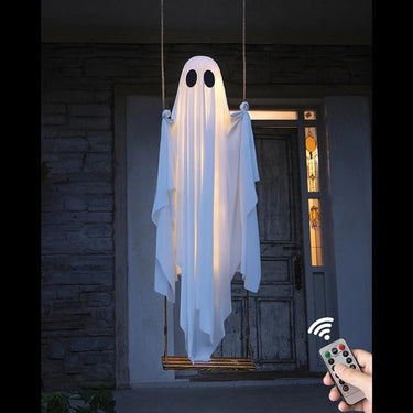 Halloween Ghost Decoration Swinging LED Battery Operated Remote Controlled Outdoor Decor - Image 2