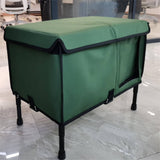 Heated Outdoor Cat House With Insulated Fabric And Sunshade Canopy - Image 2