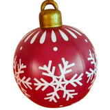 Inflatable Christmas Ornament Ball With Snowflake Pattern - Image 10