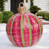 Inflatable Christmas Ornament Ball With Snowflake Pattern - Image 11