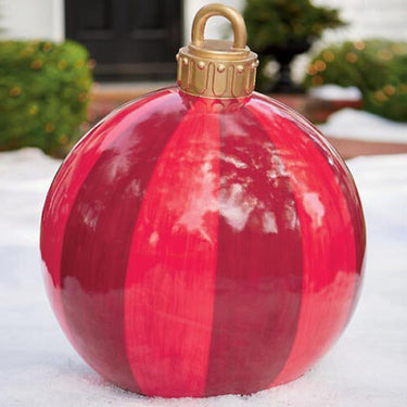 Inflatable Christmas Ornament Ball With Snowflake Pattern - Image 13