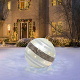 Inflatable Christmas Ornament Ball With Snowflake Pattern - Image 15