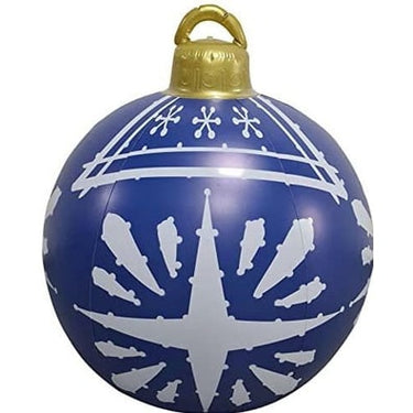Inflatable Christmas Ornament Ball With Snowflake Pattern - Image 3