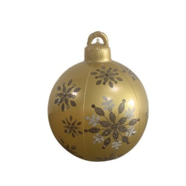 Inflatable Christmas Ornament Ball With Snowflake Pattern - Image 9