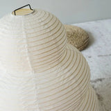 Japanese Style Floor Lamp With Ribbed Paper Shade - Image 5