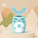 Kids Electric Toothbrush With Soft Silicone U-Shape Head Sonic Cleaning For Children - Image 1