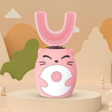 Kids Electric Toothbrush With Soft Silicone U-Shape Head Sonic Cleaning For Children - Image 4