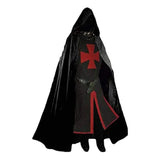 Knights Templar Crusader Cosplay Costume Authentic Tunic & Cape Set Halloween Costume For Adults - Image 11