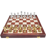 Large-Sized Acrylic Pieces Large Metal Chess Set - Image 2