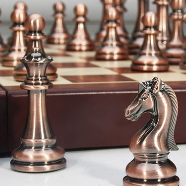 Large-Sized Acrylic Pieces Large Metal Chess Set - Image 3