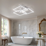 Layered Square Ceiling Light With Remote Control And Dimmable LED - Image 2