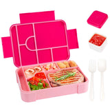 Leak-Proof Bento Lunch Box With 7 Compartments Cutlery And Microwave-Safe Design - Image 2
