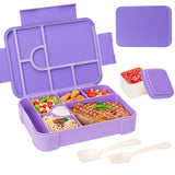 Leak-Proof Bento Lunch Box With 7 Compartments Cutlery And Microwave-Safe Design - Image 8