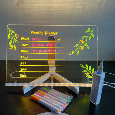 LED Drawing Board For Kids Illuminated Reusable Creative Writing Tablet - Image 4