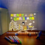 LED Drawing Board For Kids Illuminated Reusable Creative Writing Tablet - Image 3