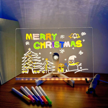 LED Drawing Board For Kids Illuminated Reusable Creative Writing Tablet - Image 3